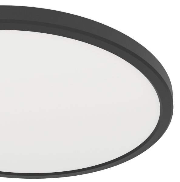 Eglo 901438-LED Koupelnové stropní svítidlo ROVITO 13,9W/230V pr.30cm IP44 černá