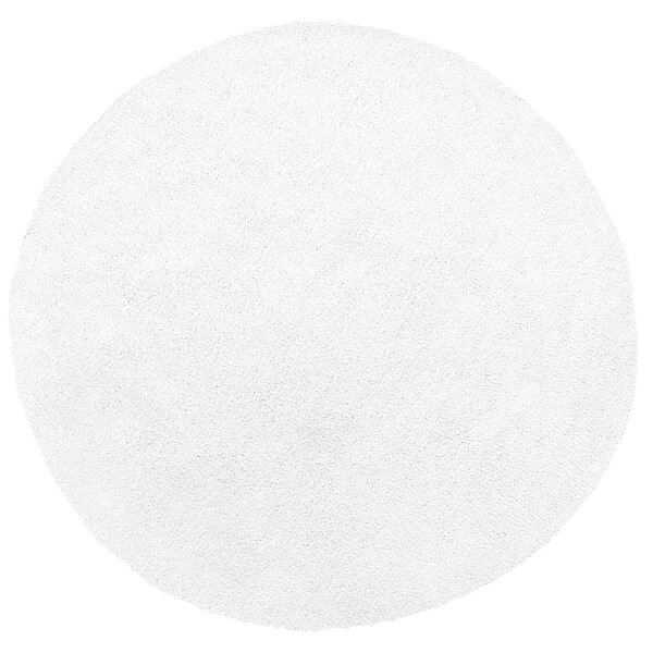 Kruhový koberec ⌀ 140 cm bílý DEMRE