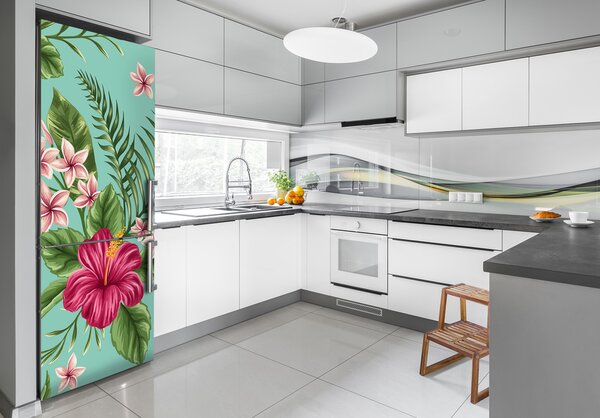 Fototapeta na ledničku Havajské květiny FridgeStick-70x190-f-78341444