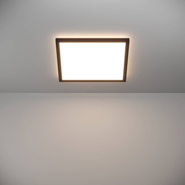 Eglo 901443-LED Koupelnové stropní svítidlo ROVITO 17,6W/230V 39x39cm IP44 černá