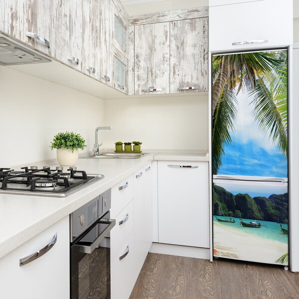 Nálepka tapeta na ledničku Tropická pláž FridgeStick-70x190-f-78641336