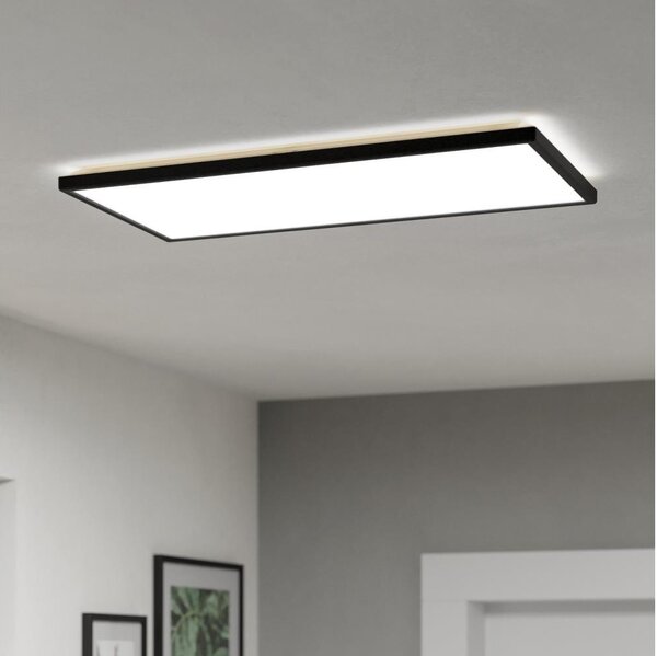 Eglo 901445-LED Koupelnové stropní svítidlo ROVITO 17,2W/230V 30x57cm IP44 černá