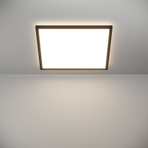 Eglo 901444- LED Koupelnové stropní svítidlo ROVITO 17W/230V 50x50 cm IP44 černá