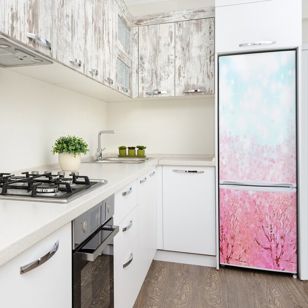 Samolepící nálepka fototapeta Květy višně FridgeStick-70x190-f-78464796
