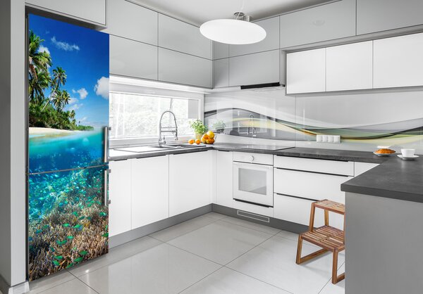 Nálepka tapeta na ledničku Korálový útes FridgeStick-70x190-f-78236057