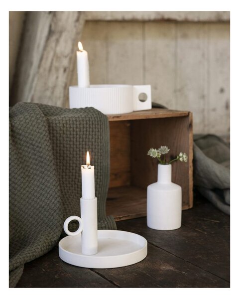 Keramický svícen Linde White 16 cm Storefactory Scandinavia