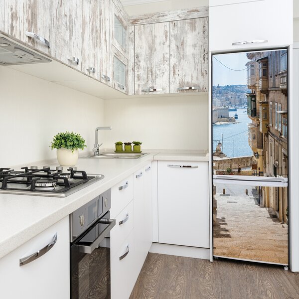 Tapeta nálepka na ledničku Ulička Malta FridgeStick-70x190-f-79351003