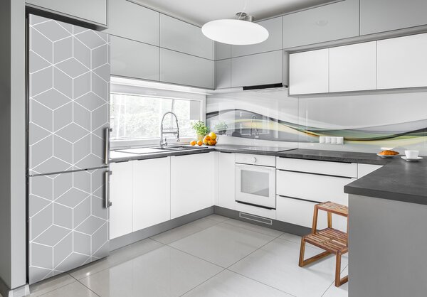 Nálepka tapeta na ledničku Gemetrické pozadí FridgeStick-70x190-f-79094648