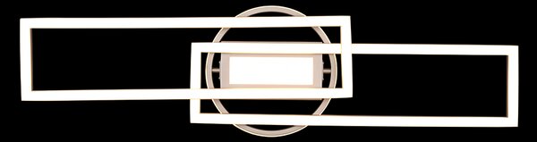 Trio R67183107 LED přisazené stropní svítidlo Twister 1x30W | 4500lm | 2700-6000K - dálkové ovládání, nastavitelné, stmívatelné, nikl