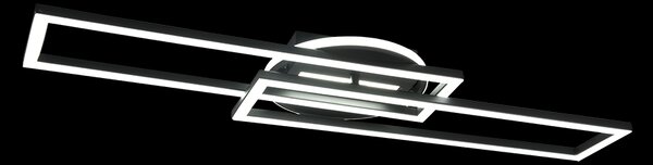 Trio R67183132 LED přisazené stropní svítidlo Twister 1x30W | 4500lm | 2700-6000K - dálkové ovládání, nastavitelné, stmívatelné, černá