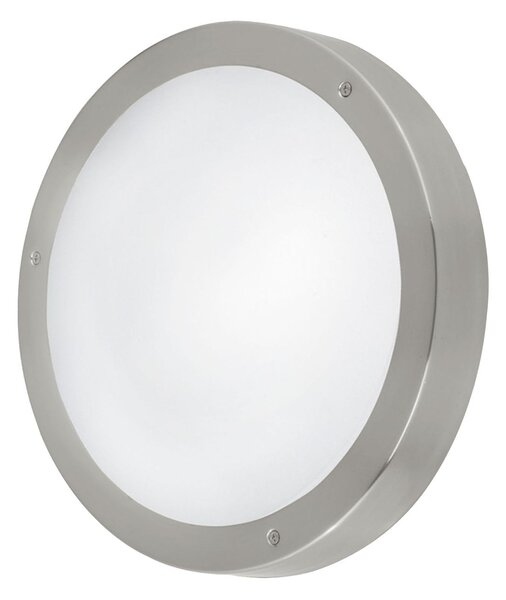 EGLO Venkovní nástěnné LED světlo VENTO 1, stříbrné, 28,5cm 94121