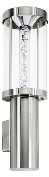 EGLO Venkovní nástěnné LED designové svítidlo TRONO STICK, stříbrné, 35cm 94127