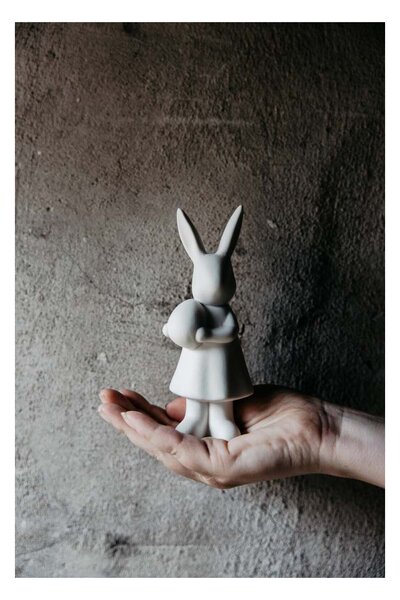 Velikonoční dekorace zajíček Alice White 15 cm Storefactory Scandinavia