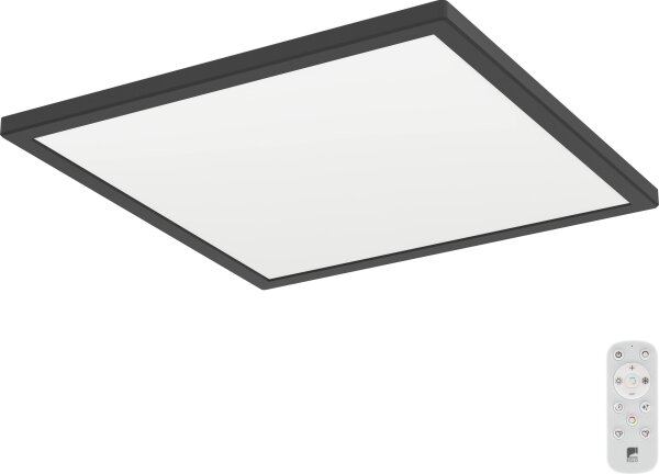 Eglo 901456-LED St. koupel. svítidlo ROVITO-R 17,6W/230V 39x39cm IP44 černá + DO