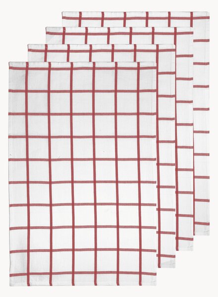 Sada utěrek Grid Pack Blush, 4 díly