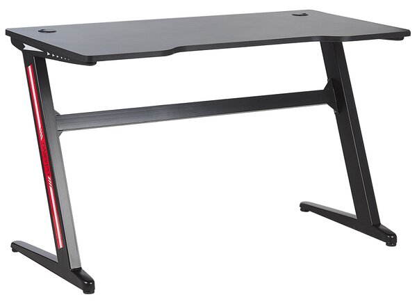 Herní stůl DARFUR Černá 120 cm 60 cm RGB LED