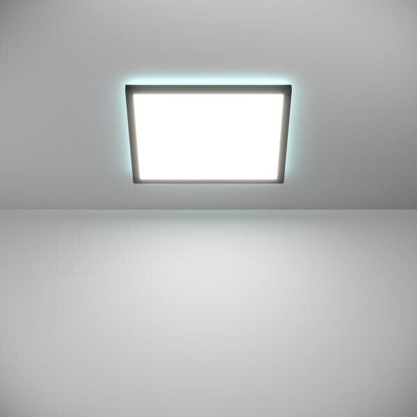 Eglo 901467-LED RGBW St. koupel. svítidlo ROVITO-Z 17,6W/230V 39x39cm IP44 černá