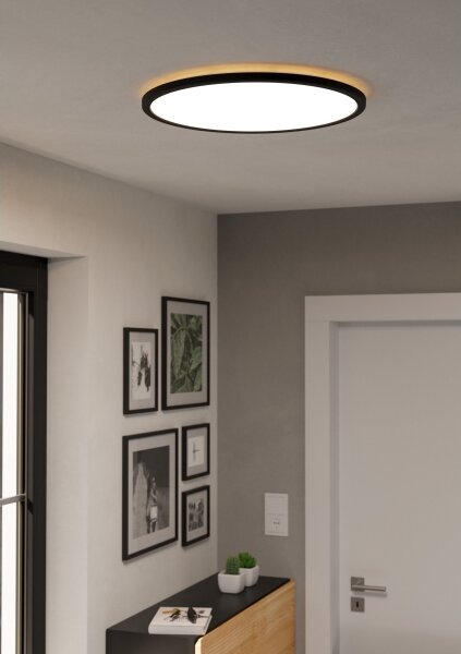 Eglo 901465-LED RGBW St. koupel. svítidlo ROVITO-Z 16,8W/230V pr.50cm IP44 černá