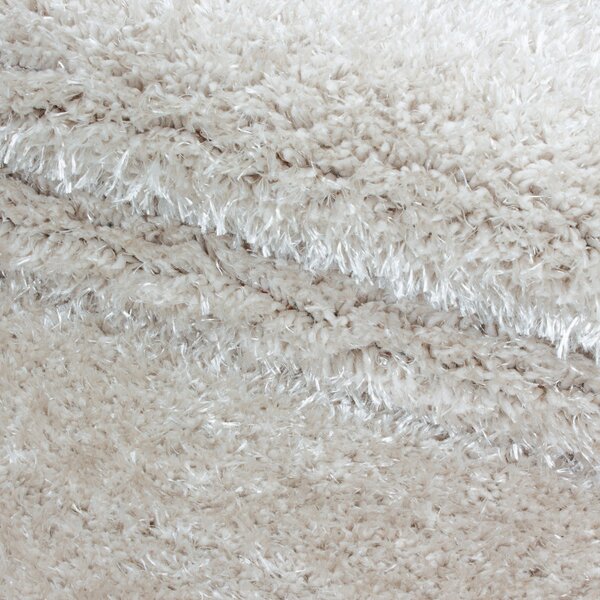 Ayyildiz Kusový koberec Brilliant Shaggy 4200 Natur kruh - 160x160 (průměr) kruh cm