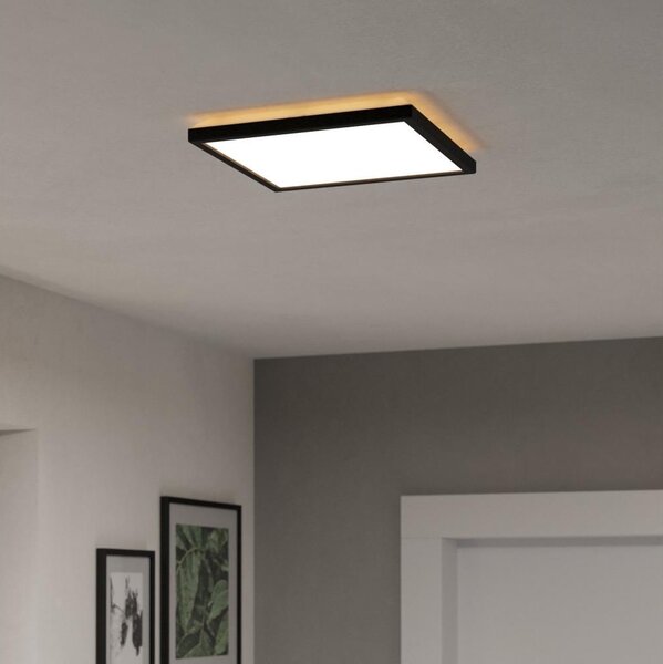 Eglo 901466-LED RGBW St. koupel. svítidlo ROVITO-Z 13,4W/230V 29x29cm IP44 černá