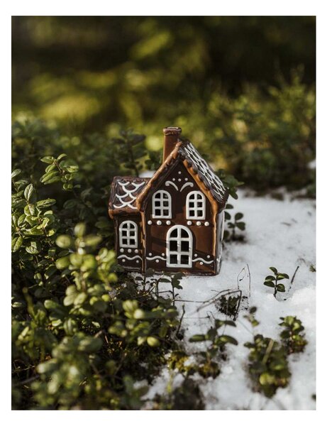 Keramický svícen domeček Julbyn nr 2 Storefactory Scandinavia