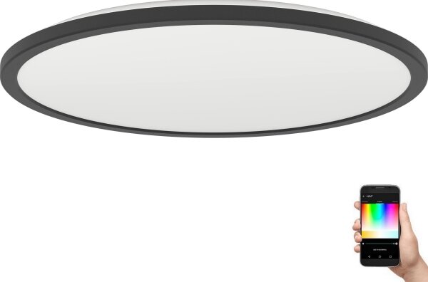 Eglo 901465-LED RGBW St. koupel. svítidlo ROVITO-Z 16,8W/230V pr.50cm IP44 černá