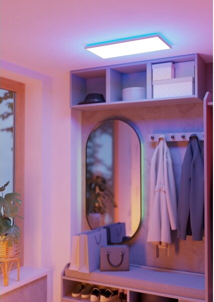 Eglo 901477 -LED RGBW St. koupel. svítidlo ROVITO-Z 17,2W/230V 30x57cm IP44 bílá
