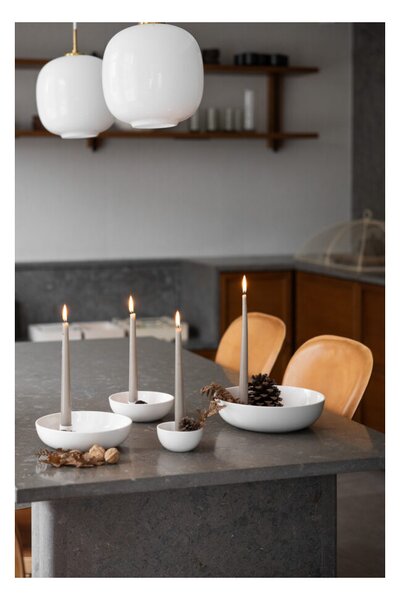 Keramický svícen Lidatorp Glossy White L Storefactory Scandinavia