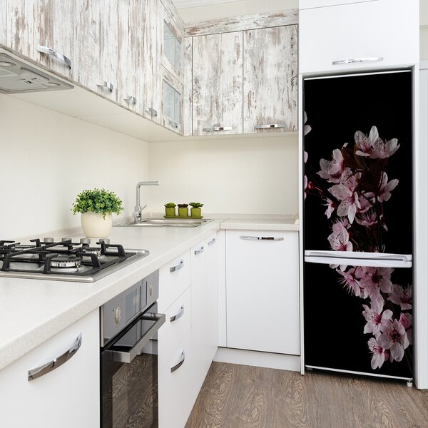 Samolepící nálepka fototapeta Květy višně FridgeStick-70x190-f-80647628