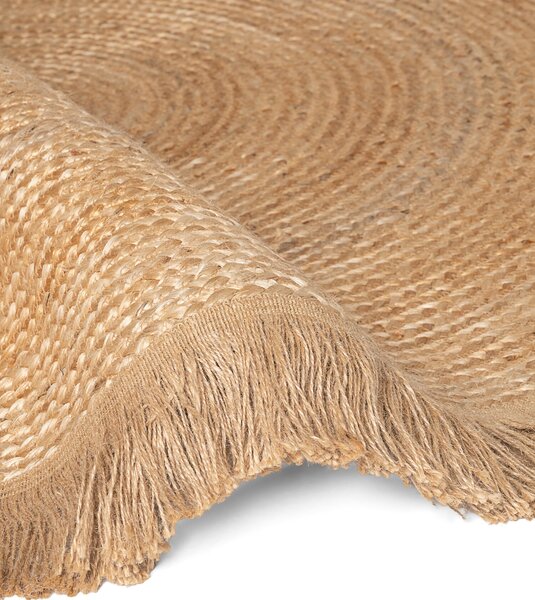 Hanse Home, Kusový koberec Jute Braided 106332 Natural Gold kruh, 150x150 (průměr) kruh, béžová, chodba / předsíň