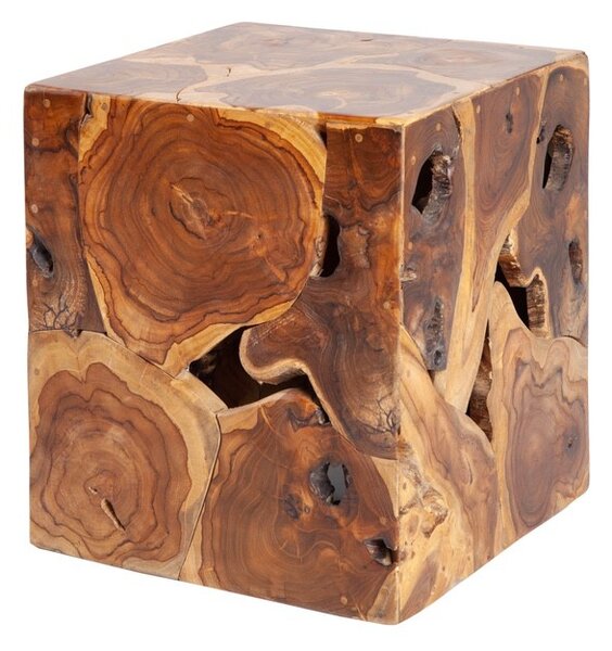 Designový odkládací stolek Junk 40 cm teak