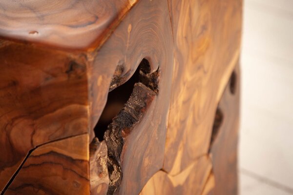 Designový odkládací stolek Junk 30 cm teak
