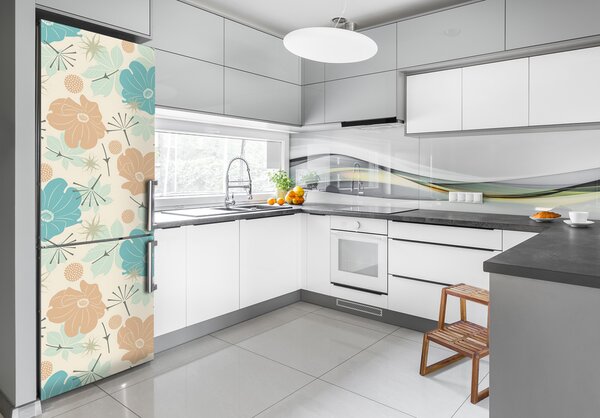 Fototapeta na ledničku Květinový vzor FridgeStick-70x190-f-81739120