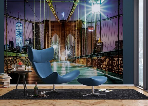 Fototapeta na míru Cesta Přes Brooklynský Most | Vliesová fototapeta na zed' | DFTNXXL2439