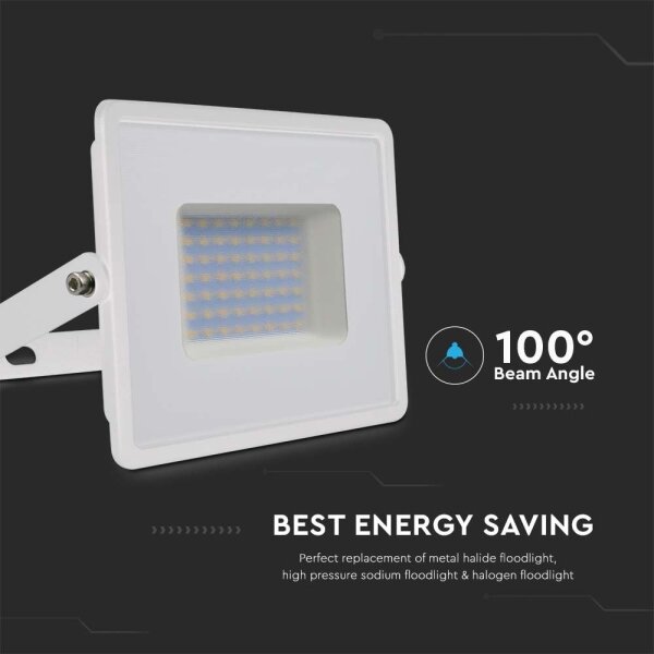 LED Reflektor LED/50W/230V 6500K IP65 bílá