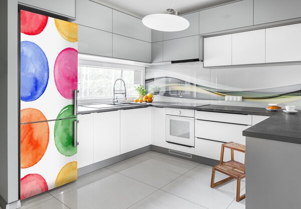 Nálepka tapeta na ledničku Barevná kola FridgeStick-70x190-f-82358010