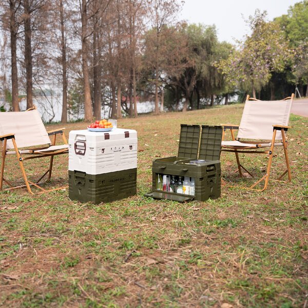 NCB4003 ZELENÝ SKLÁDACÍ BOX S VÍKEM 42L NILS CAMP