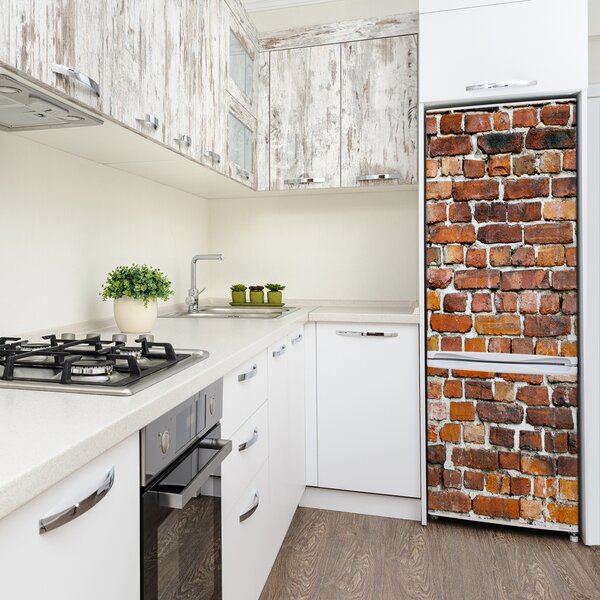 Nálepka tapeta na ledničku Zděná zeď FridgeStick-70x190-f-82295613