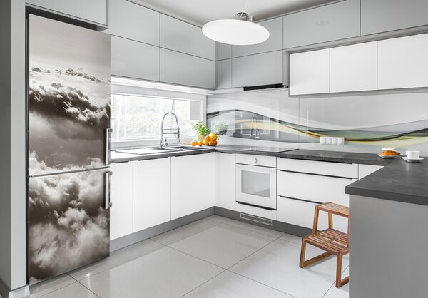 Nálepka tapeta na ledničku Let nad mraky FridgeStick-70x190-f-82581021