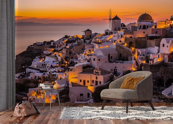 Fototapeta na míru Výhled na Santorini | Vliesová fototapeta na zed' | DFTNXXL3018