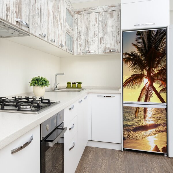Nálepka tapeta na ledničku Tropická pláž FridgeStick-70x190-f-83274893