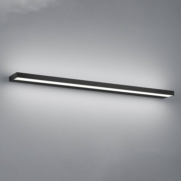 Nástěnné svítidlo LED Helestra Slate, matná černá 90 cm