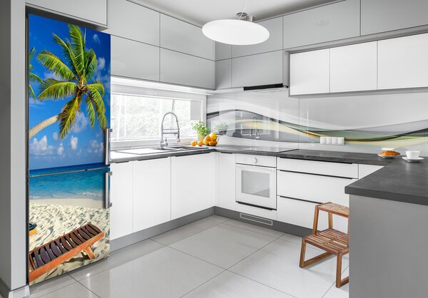 Nálepka tapeta na ledničku Tropická pláž FridgeStick-70x190-f-83358985
