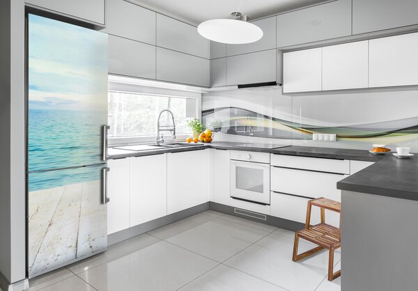 Nálepka tapeta na ledničku Tropická pláž FridgeStick-70x190-f-83365745