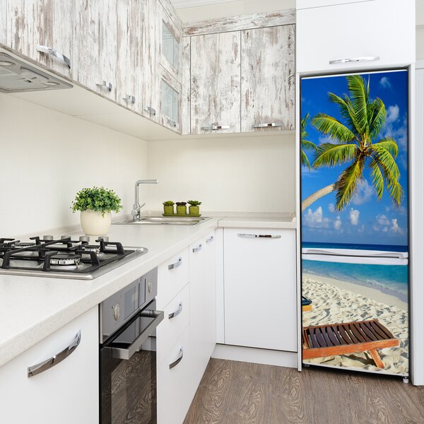 Nálepka tapeta na ledničku Tropická pláž FridgeStick-70x190-f-83358985