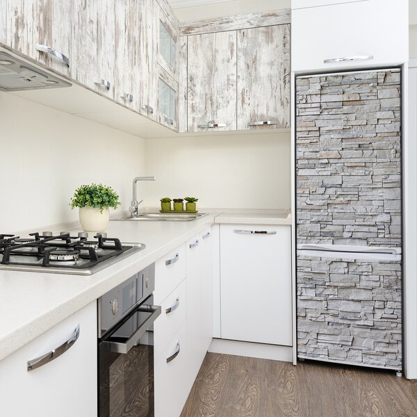 Nálepka tapeta na ledničku Kamení stěna FridgeStick-70x190-f-83343347