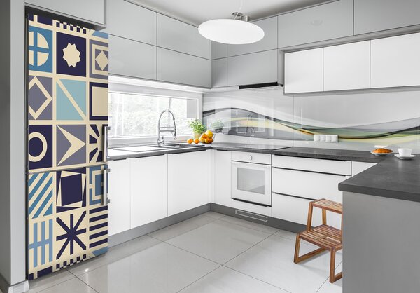 Nálepka tapeta na ledničku Gemetrické pozadí FridgeStick-70x190-f-83848616