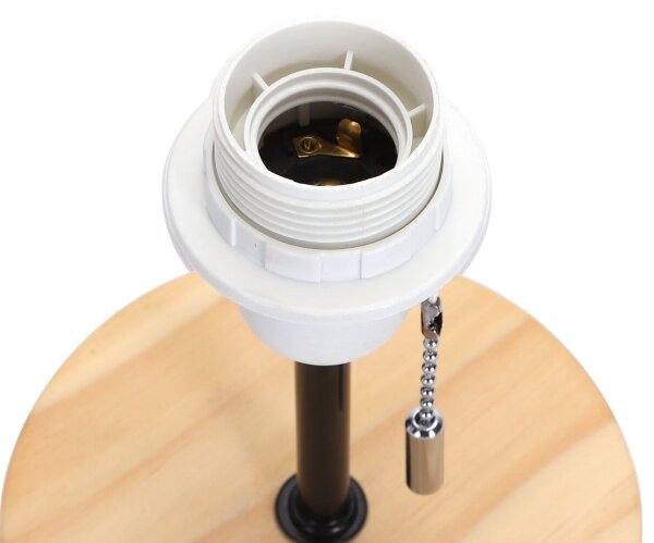 Aigostar - Stolní lampa s USB portem 1xE27/40W/230V černá/krémová