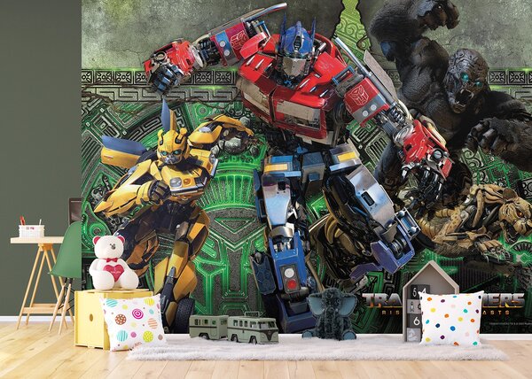 Dětská fototapeta na míru Transformers Vzhůru do Boje | Vliesová fototapeta na zed' | DFT5P352203