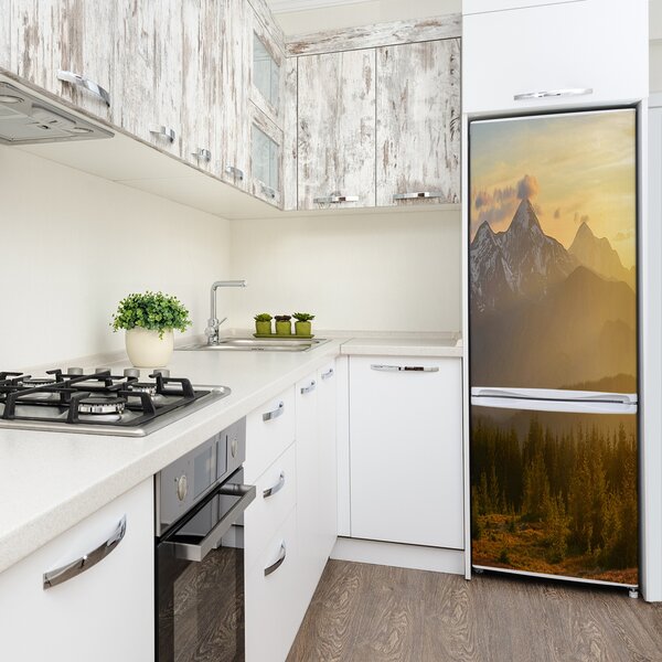 Nálepka na ledničku Západ slunce hory FridgeStick-70x190-f-84116149